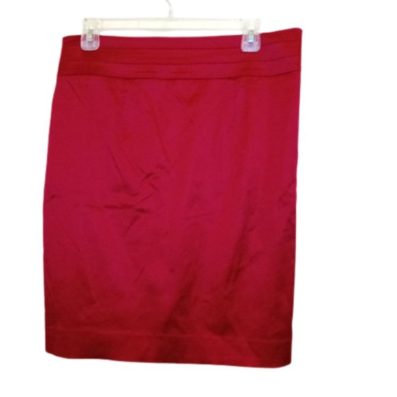 Marciano Red Satin Skirt Fits Medium